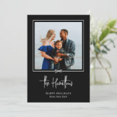 ギフトモダン写真ホリデーカードクリスマスカード シーズンカード (スタンド正面)