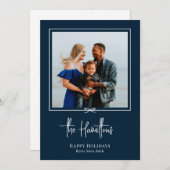 ギフトモダン写真ホリデーカードクリスマスカード シーズンカード (正面/裏面)