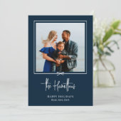 ギフトモダン写真ホリデーカードクリスマスカード シーズンカード (スタンド正面)