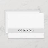 ギフトモダン券フラットカード (正面/裏面)