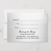 ギフトモダン券銀グリッターサロンスパ (裏面)