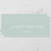 ギフトモダン券 (正面/裏面)