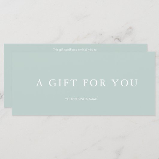 ギフトモダン券 (正面/裏面)