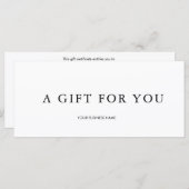 ギフトモダン券 (正面/裏面)