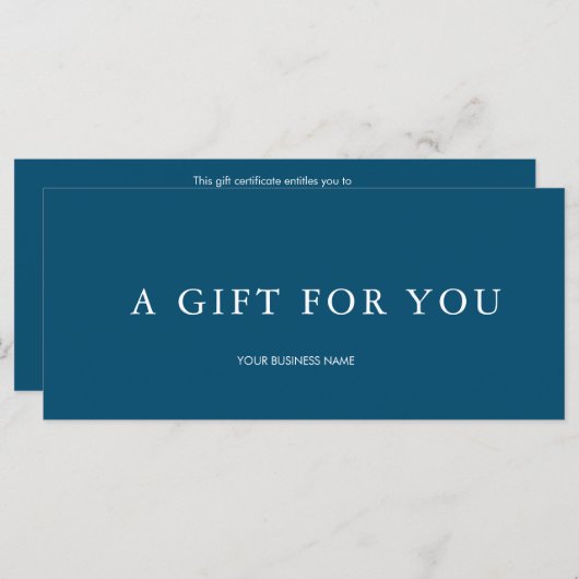 ギフトモダン券 (正面/裏面)