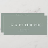 ギフトモダン券 (正面/裏面)