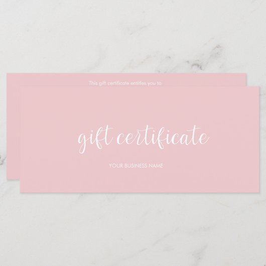 ギフトモダン券 (正面/裏面)