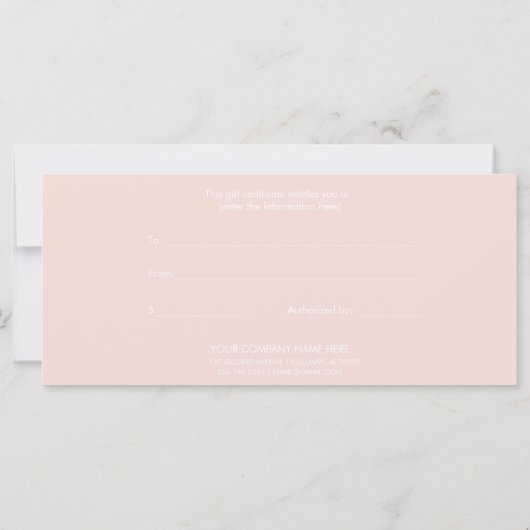 ギフトモダン券 (裏面)