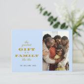 ギフトモダン家族のもっとも偉大クリスマスグリーティング カード (スタンド正面)