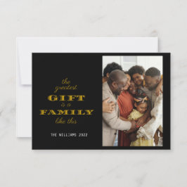 ギフトモダン家族のもっとも偉大クリスマスグリーティング カード