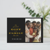 ギフトモダン家族のもっとも偉大クリスマスグリーティング カード (スタンド正面)