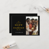 ギフトモダン家族のもっとも偉大クリスマスグリーティング カード (正面/裏面インサイチュ)