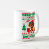 ギフトモンキーのクリスマスメリークリスマス コーヒーマグカップ (正面右)