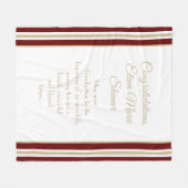 ギフトユニーク!カスタムの卒業毛布 フリースブランケット (正面(横))