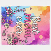 ギフトラグジュアリーフローラトレンディー フリースブランケット (正面(横))