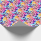 ギフトラグジュアリーフローラトレンディー ラッピングペーパー (角)