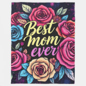 ギフトラグジュアリーフローラ人気があるコレクション フリースブランケット (正面)