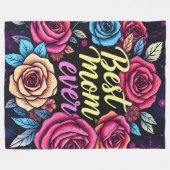 ギフトラグジュアリーフローラ人気があるコレクション フリースブランケット (正面(横))