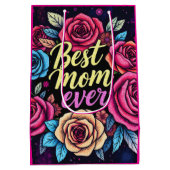 ギフトラグジュアリーフローラ人気があるコレクション ミディアムペーパーバッグ (裏面)