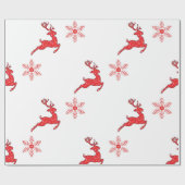 ギフトラッパー – トナカイ ラッピングペーパー (フラット)