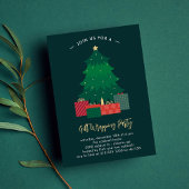 ギフトラッピングクリスマスパーティーホリデー招待状 招待状