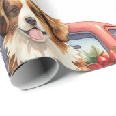 ギフトラッピング付きクリスマス犬紙 ラッピングペーパー (ロールコーナー)