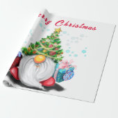 ギフトラッピング格言付きクリスマスツリーハット紙 ラッピングペーパー (アンロールド)