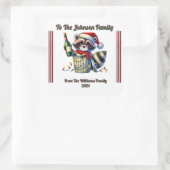 ギフトラッピング用の嬉しいクリスマスシール スクエアシール (バッグ)