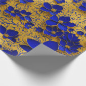 ギフトラッピング用の美しい花柄紙 ラッピングペーパー (角)