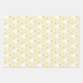 ギフトラッピング紙エレガントを3つ設モダン定 ラッピングペーパーシート