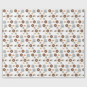 ギフトラッピング紙コーヒードーナツ ラッピングペーパー (フラット)