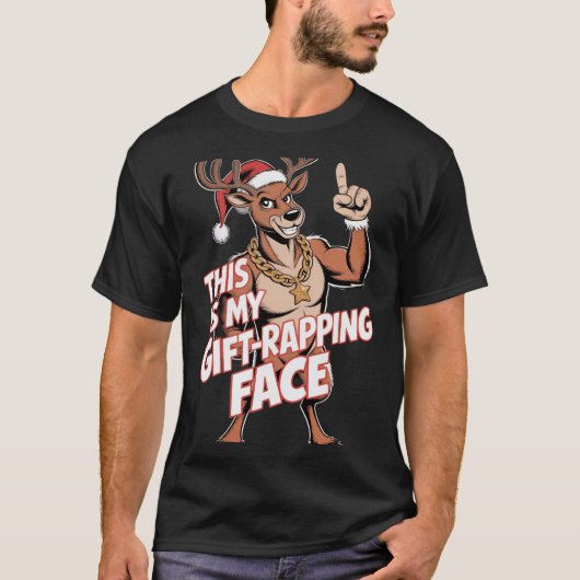 ギフトラッピング・フェイス Tシャツ (正面)
