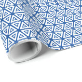 ギフトラッピング - 青い三角 ラッピングペーパー (ロールコーナー)