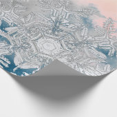 ギフトラッピングWILSON BENTLEY SNOWFLAKS IN CLOUDS ラッピングペーパー (角)