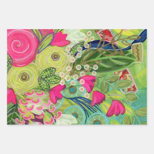 ギフトラップきらきら光るの豊富 ラッピングペーパーシート (正面)