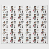 ギフトラップキッズギター誕生日 ラッピングペーパー (フラット)