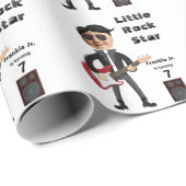 ギフトラップキッズギター誕生日 ラッピングペーパー (ロールコーナー)