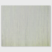 ギフトラップグレーと緑の色あせたストリップ ラッピングペーパー (フラット)