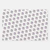 ギフトラップシートセット – NGA水彩Lilacs ラッピングペーパーシート (正面3)