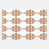 ギフトラップセット離れ-直角のタイル ラッピングペーパーシート (正面)