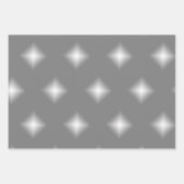 ギフトラップセット – クリスマススターズ ラッピングペーパーシート (正面3)