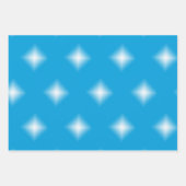 ギフトラップセット – クリスマススターズ ラッピングペーパーシート (正面)