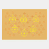 ギフトラップセット – ラウンドツリーオーナメント ラッピングペーパーシート (正面3)