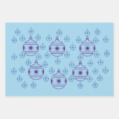 ギフトラップセット – ラウンドツリーオーナメント ラッピングペーパーシート (正面2)