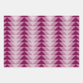 ギフトラップセット – 重複する三角形 ラッピングペーパーシート (正面3)