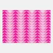 ギフトラップセット – 重複する三角形 ラッピングペーパーシート (正面)