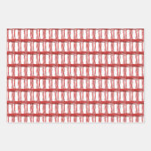 ギフトラップセット – 3色で織った糸 ラッピングペーパーシート (正面)