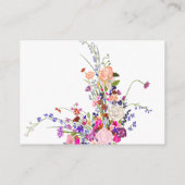 ギフトラップフローラブライダル表示シャワー要求なし エンクロージャーカード (裏面)