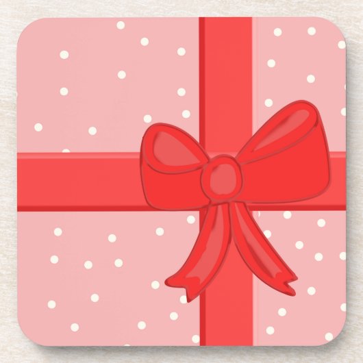 ギフトラップリボン コースター (正面)