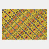 ギフトラップ抽象芸術(昆虫)オオカバマダラ、モナーク翼 ラッピングペーパーシート (正面3)